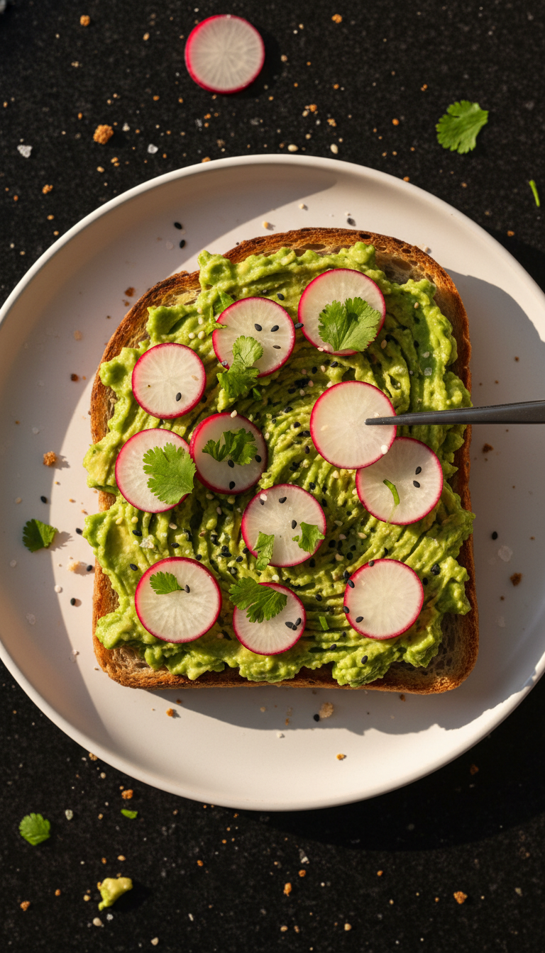 Avocado Toast with Radishes