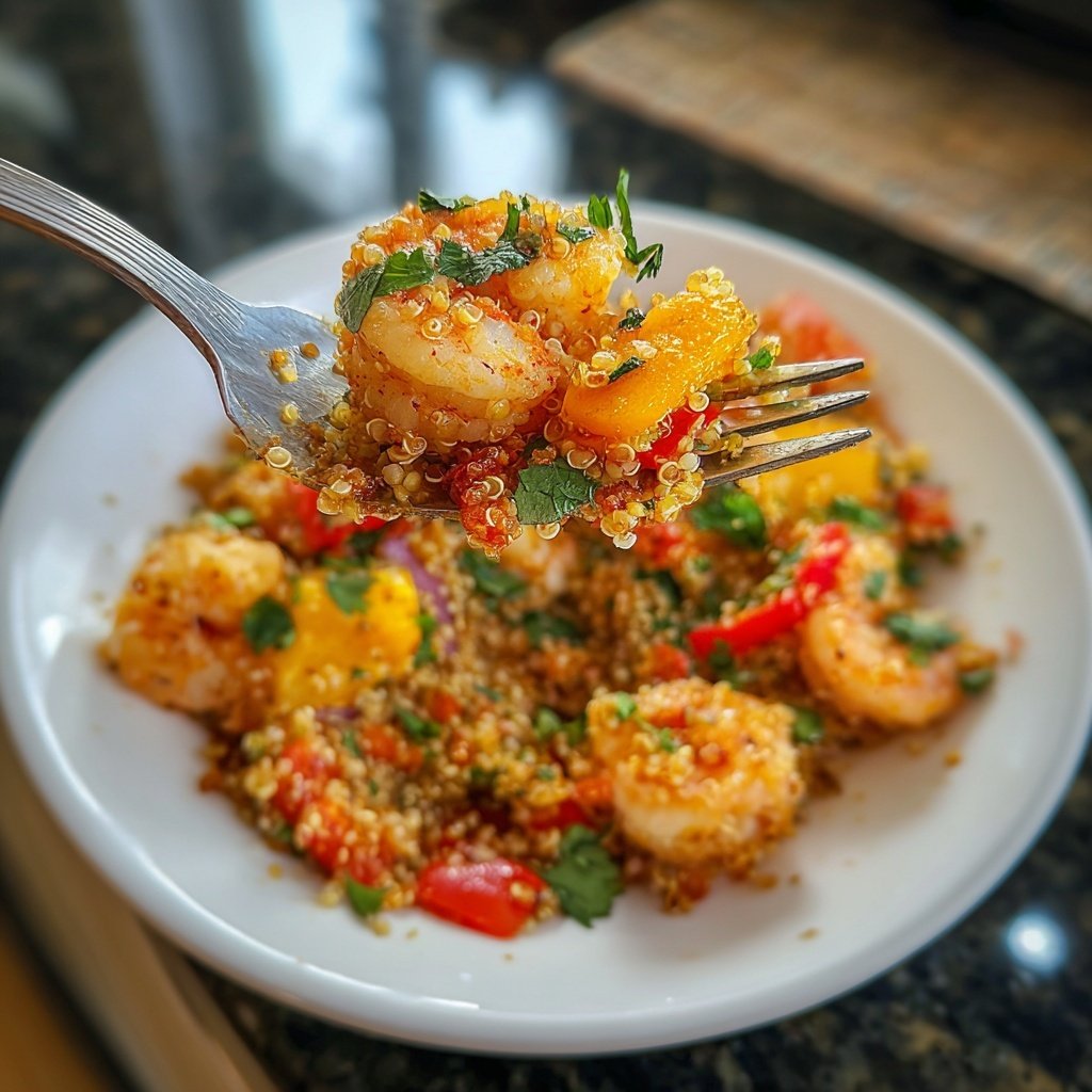Quick Shrimp Quinoa Salad