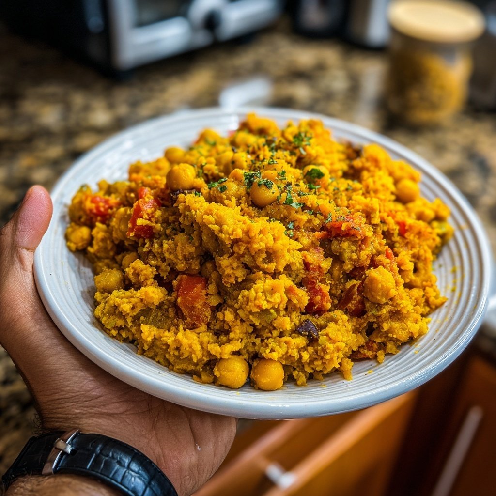 Chickpeas Sofrito Arroz Gandules Rice