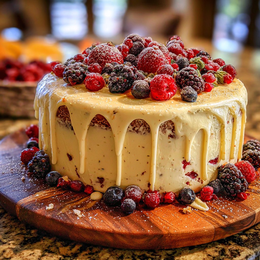 Sweet Berry Cream Cheese Frosting