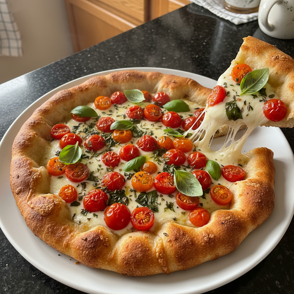 Fresh Herb and Tomato Flatbread