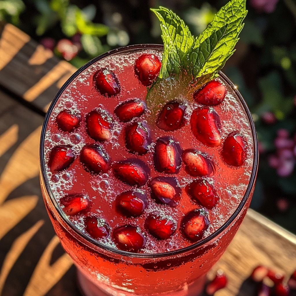 Pomegranate Gin Fizz