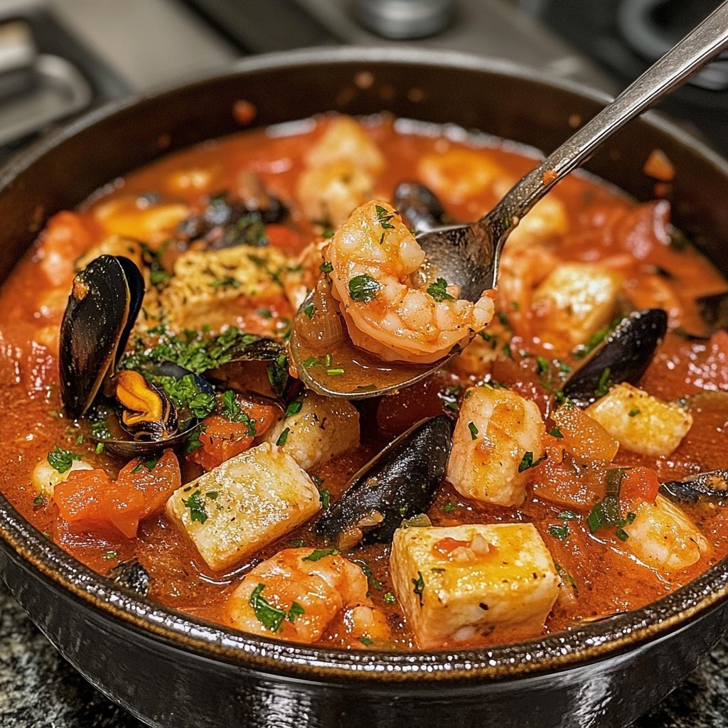 Classic San Francisco Cioppino Seafood Stew Recipe