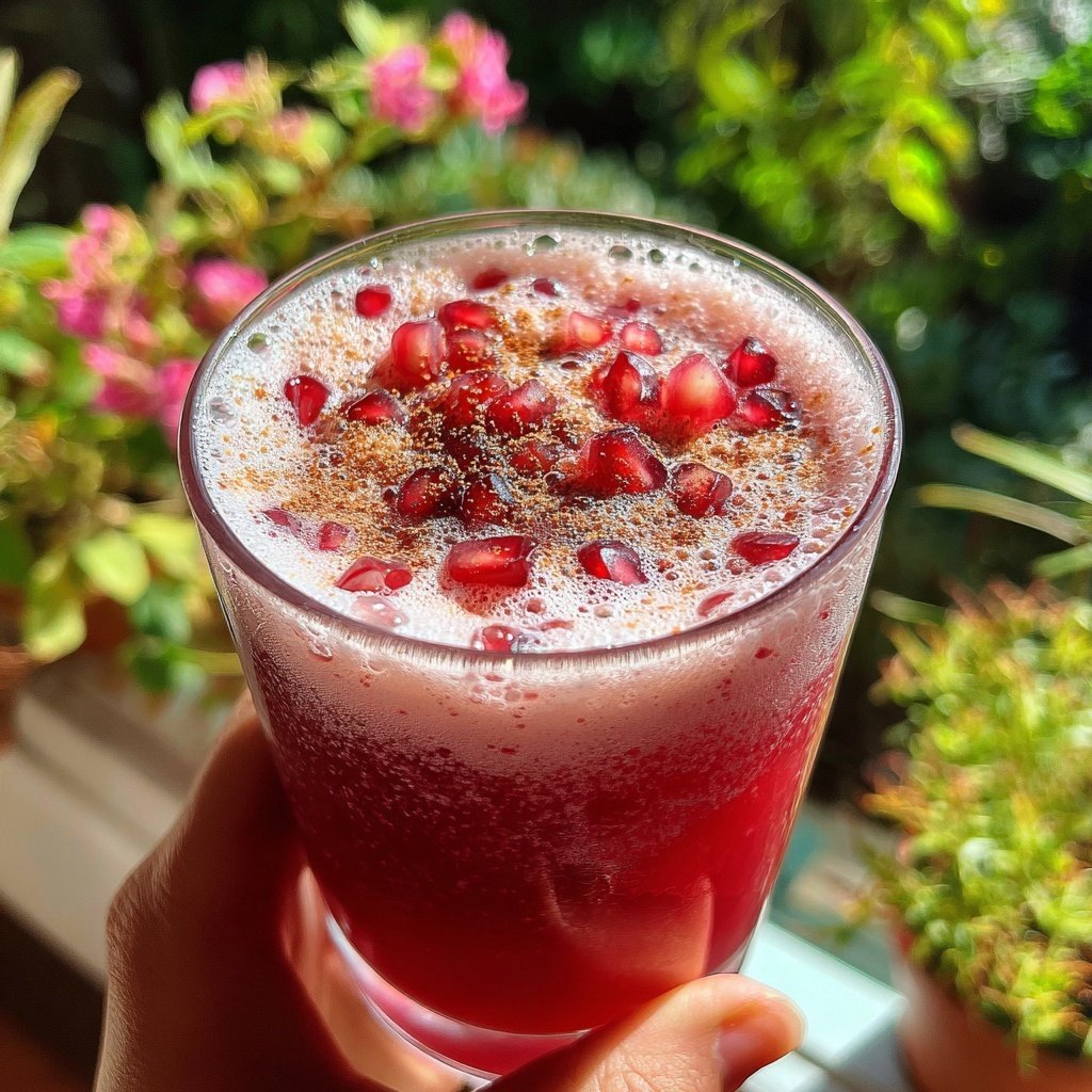 Spiced Pomegranate Cinnamon Cooler