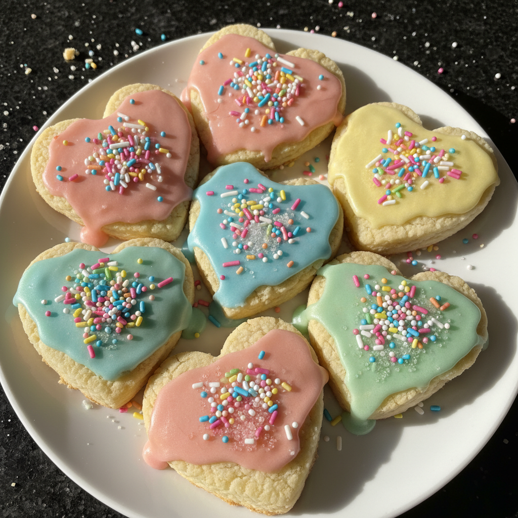 Charming Heart-Shaped Sugar Cookies