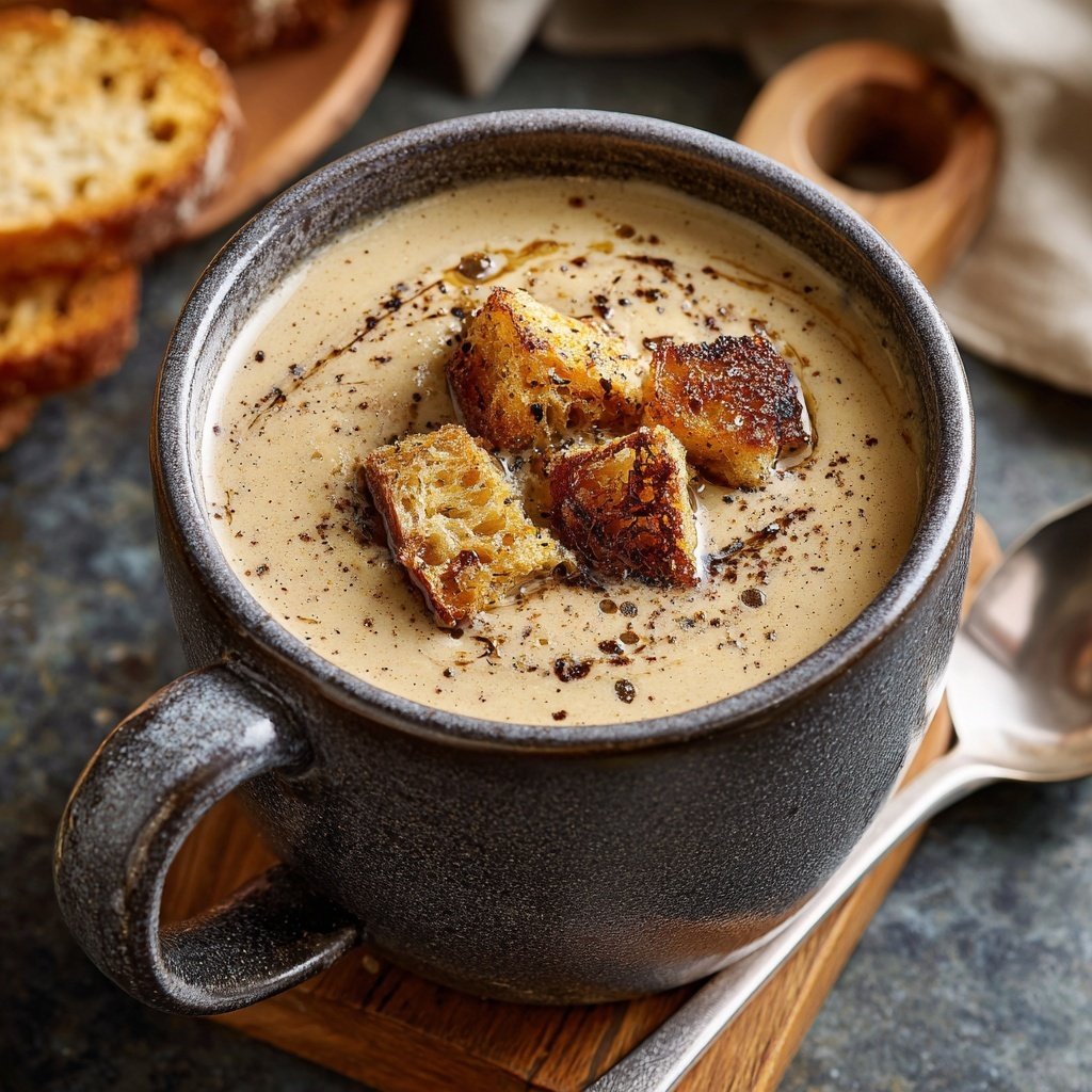 Creamy Roasted Garlic Soup