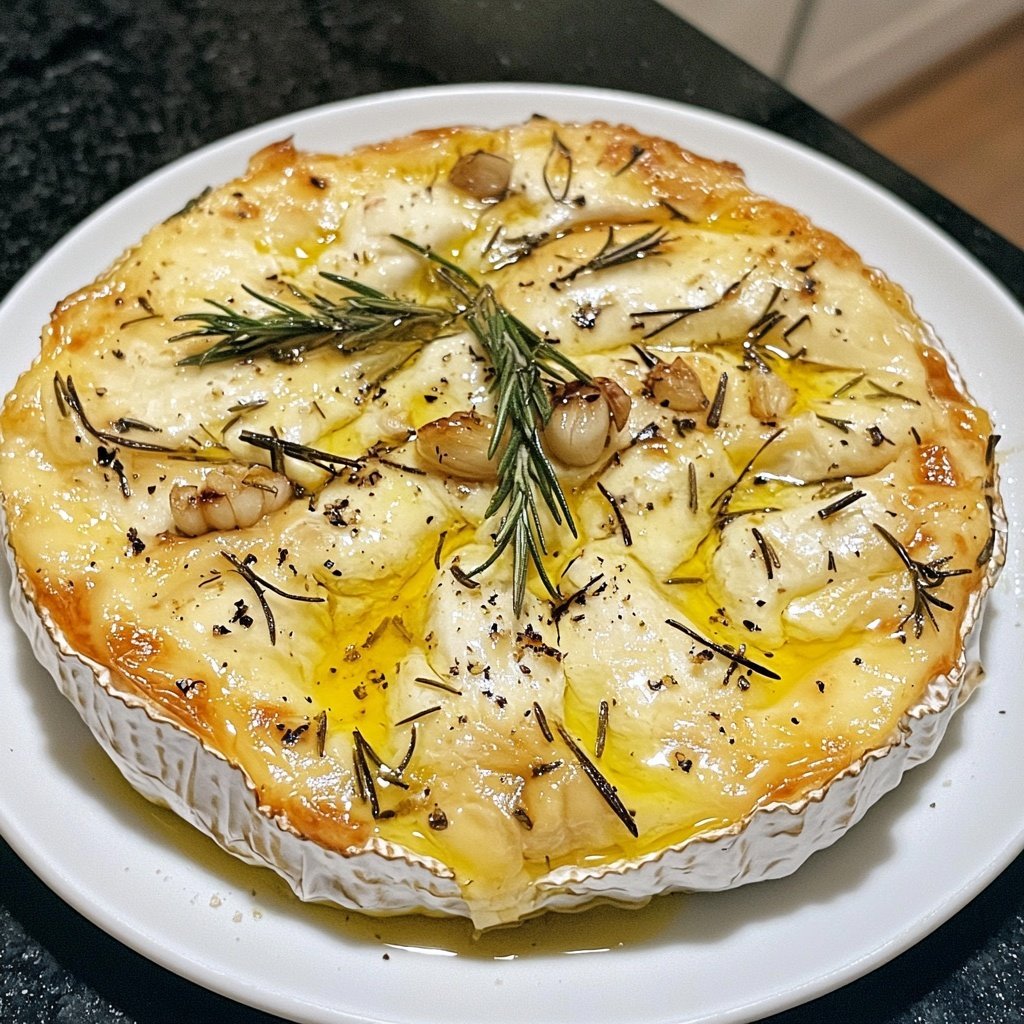 Baked Camembert with Rosemary and Garlic