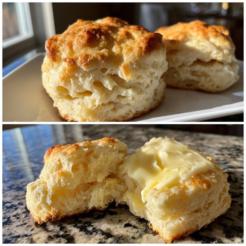 Buttermilk Biscuits Flaky Tender