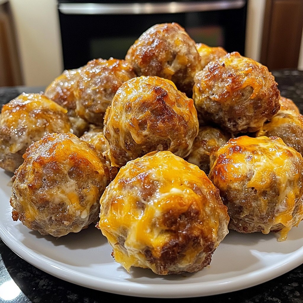 Sausage Balls with Red Lobster Biscuit Mix