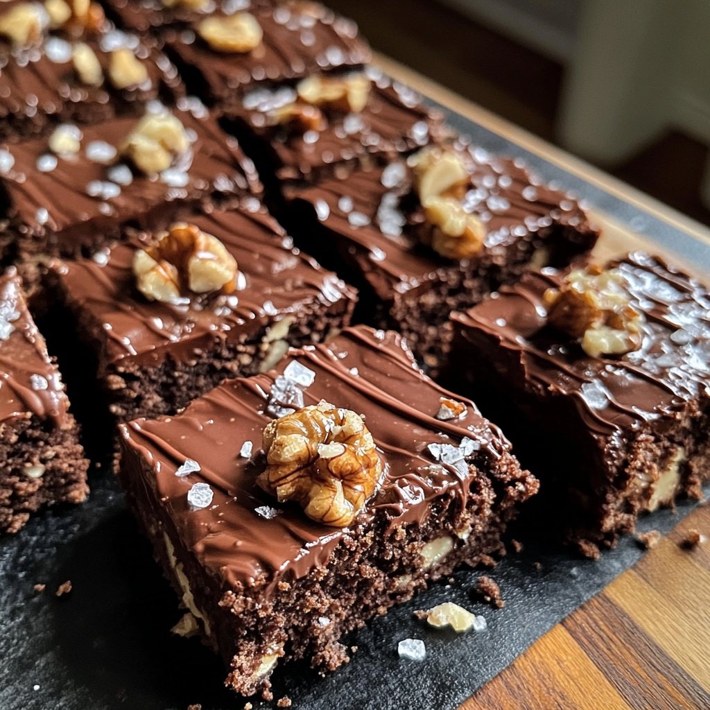 Dark Chocolate Nut Squares