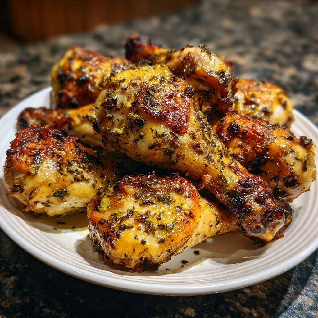Lemon Herb Roasted Drumsticks