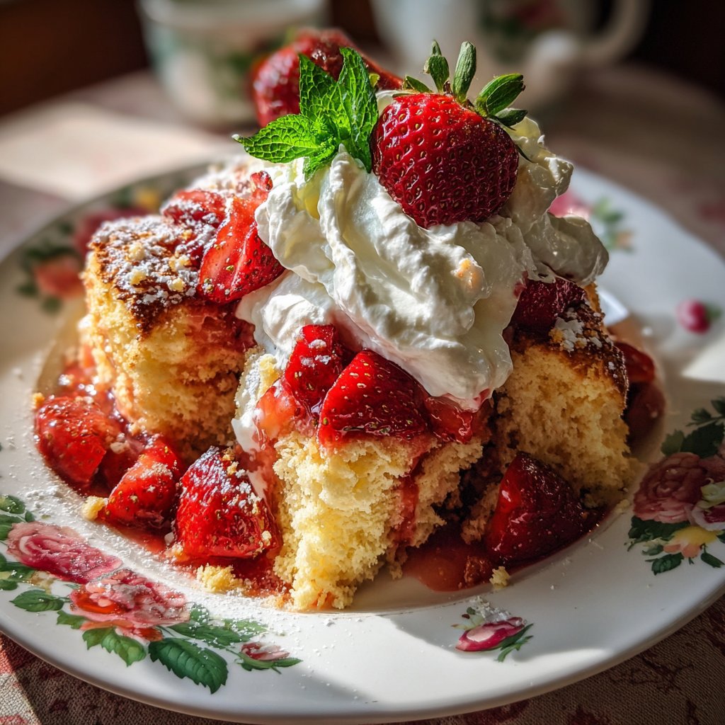 Deconstructed Strawberry Shortcake
