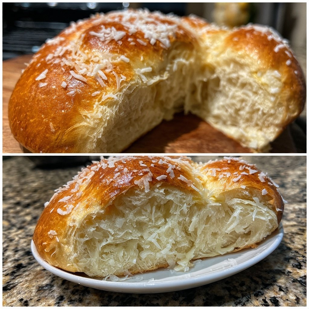 Hawaiian Sweet Bread with Coconut