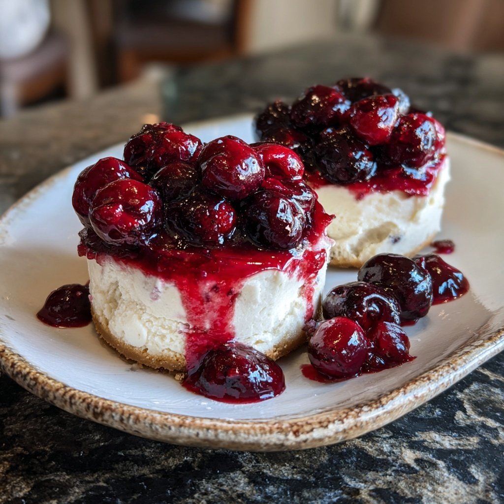 Mini Cheesecakes with Berry Topping