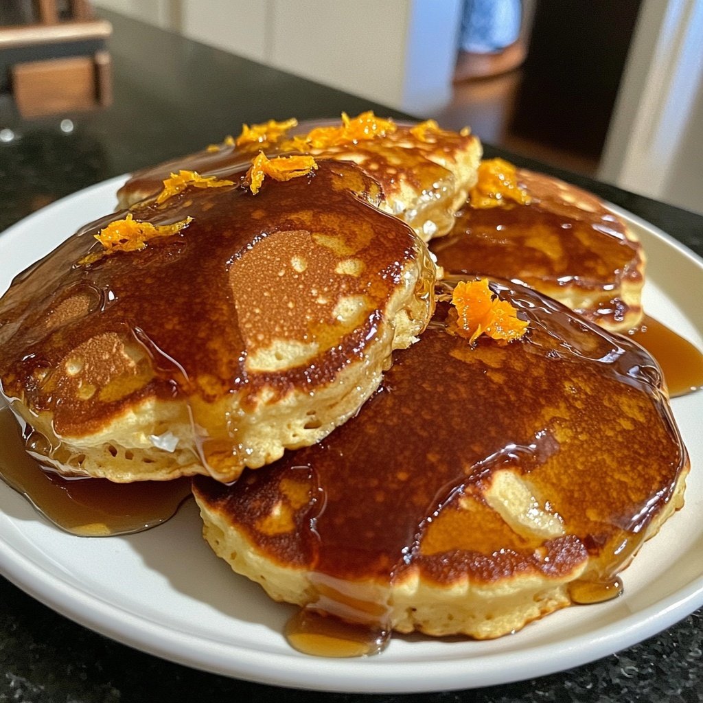 Orange Ricotta Pancakes Syrup