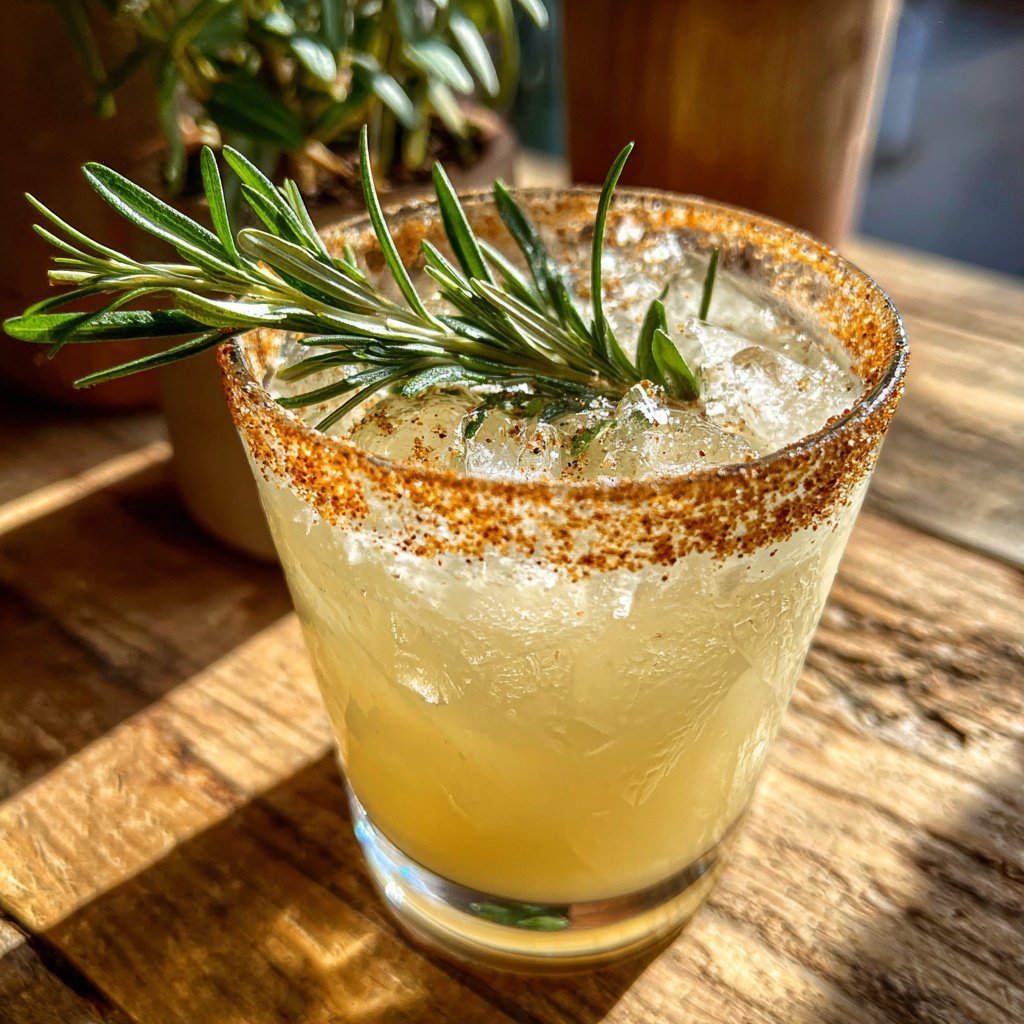 Christmas Margarita with Cinnamon Sugar Rim