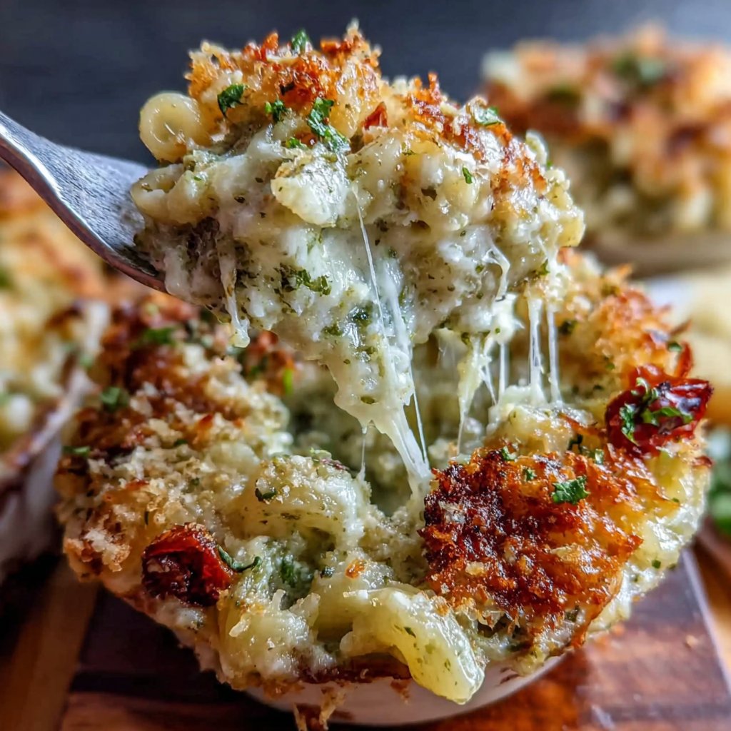Tasty Turkey Pesto Pasta Bake