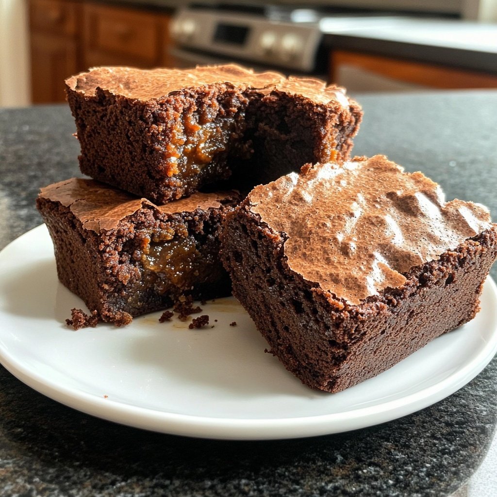 Christmas Brownies with Gingerbread Spices