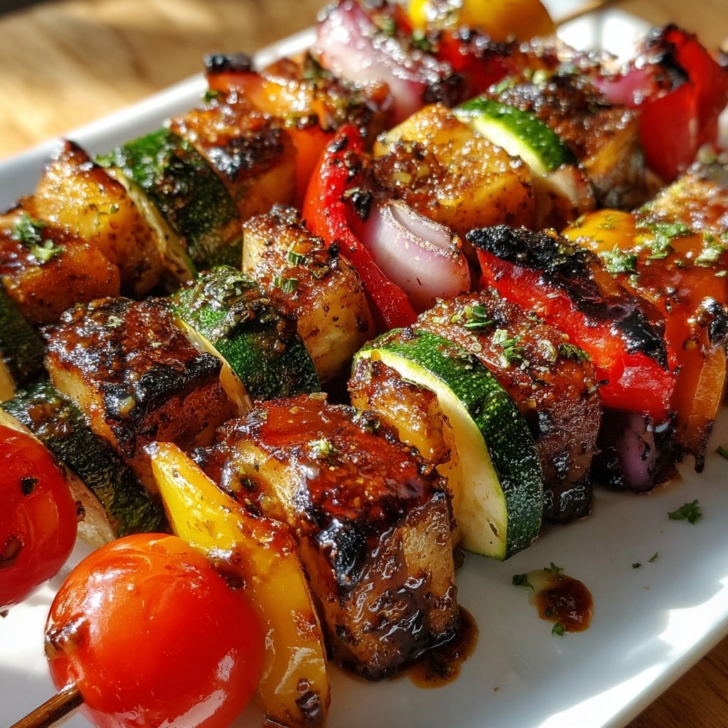 Sweet and Savory Vegetable Skewers